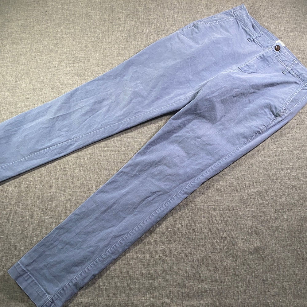 GAP Slim Fit Chinos Khakis Pants Men's 30x32 Blue Cotton Stretch Casual Work‎